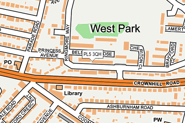 PL5 3QH map - OS OpenMap – Local (Ordnance Survey)