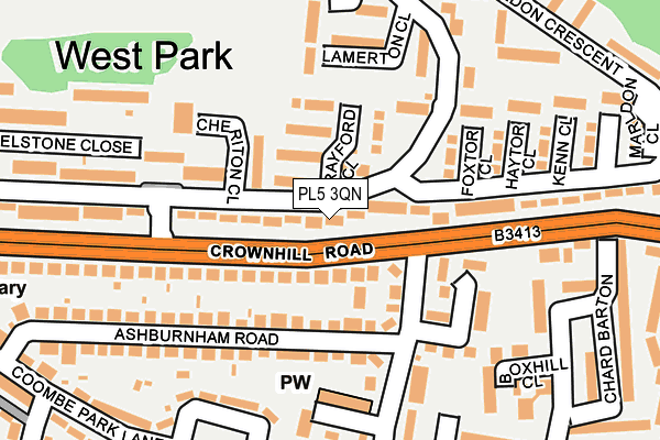 PL5 3QN map - OS OpenMap – Local (Ordnance Survey)