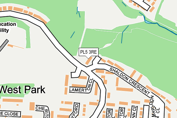 PL5 3RE map - OS OpenMap – Local (Ordnance Survey)