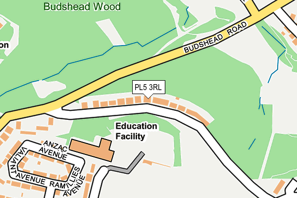 PL5 3RL map - OS OpenMap – Local (Ordnance Survey)