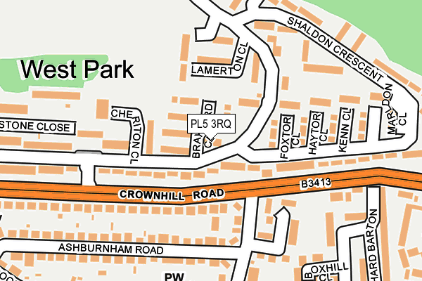 PL5 3RQ map - OS OpenMap – Local (Ordnance Survey)