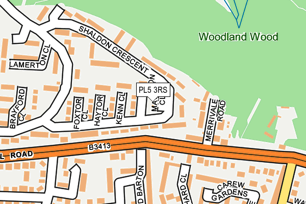 PL5 3RS map - OS OpenMap – Local (Ordnance Survey)