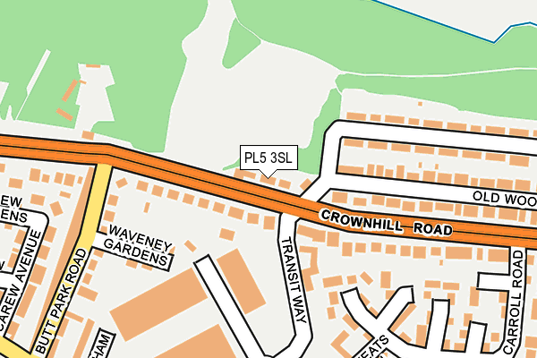 PL5 3SL map - OS OpenMap – Local (Ordnance Survey)