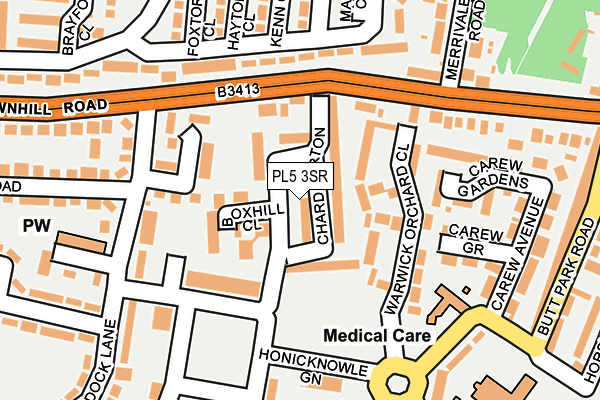PL5 3SR map - OS OpenMap – Local (Ordnance Survey)