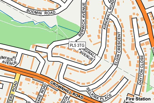 PL5 3TG map - OS OpenMap – Local (Ordnance Survey)