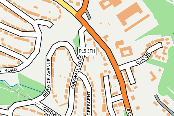 PL5 3TH map - OS OpenMap – Local (Ordnance Survey)
