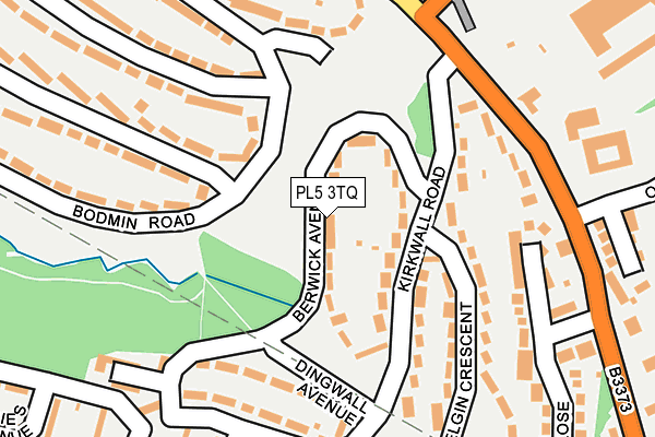 PL5 3TQ map - OS OpenMap – Local (Ordnance Survey)