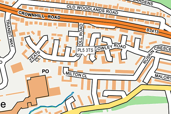 PL5 3TS map - OS OpenMap – Local (Ordnance Survey)