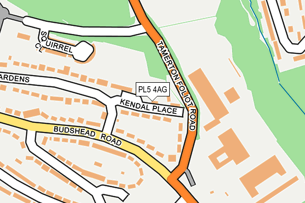 PL5 4AG map - OS OpenMap – Local (Ordnance Survey)