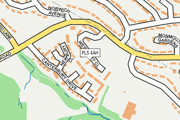 PL5 4AH map - OS OpenMap – Local (Ordnance Survey)