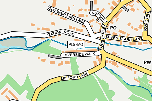 PL5 4AQ map - OS OpenMap – Local (Ordnance Survey)
