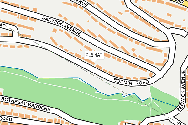 PL5 4AT map - OS OpenMap – Local (Ordnance Survey)