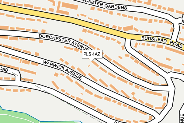 PL5 4AZ map - OS OpenMap – Local (Ordnance Survey)