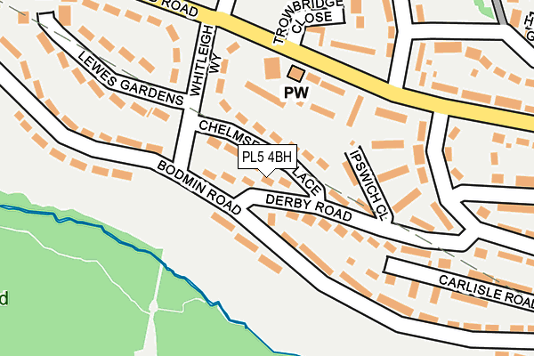 PL5 4BH map - OS OpenMap – Local (Ordnance Survey)