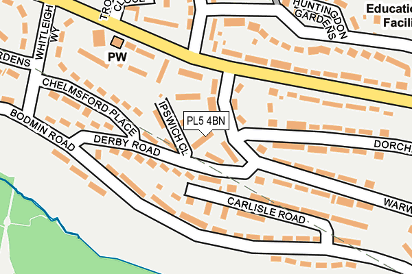 PL5 4BN map - OS OpenMap – Local (Ordnance Survey)