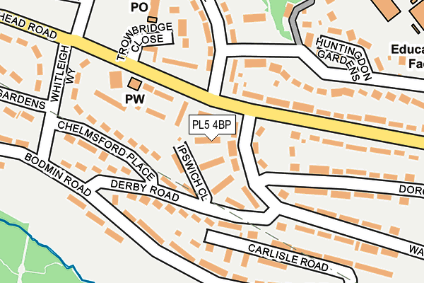 PL5 4BP map - OS OpenMap – Local (Ordnance Survey)