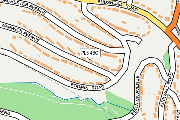 PL5 4BQ map - OS OpenMap – Local (Ordnance Survey)