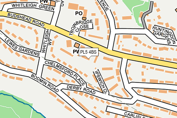 PL5 4BS map - OS OpenMap – Local (Ordnance Survey)