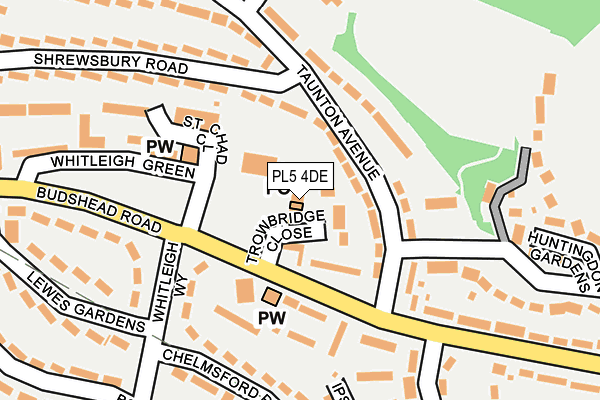 PL5 4DE map - OS OpenMap – Local (Ordnance Survey)