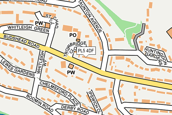 PL5 4DF map - OS OpenMap – Local (Ordnance Survey)