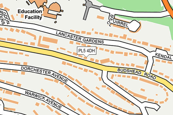 PL5 4DH map - OS OpenMap – Local (Ordnance Survey)