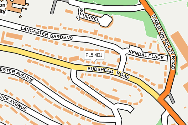 PL5 4DJ map - OS OpenMap – Local (Ordnance Survey)