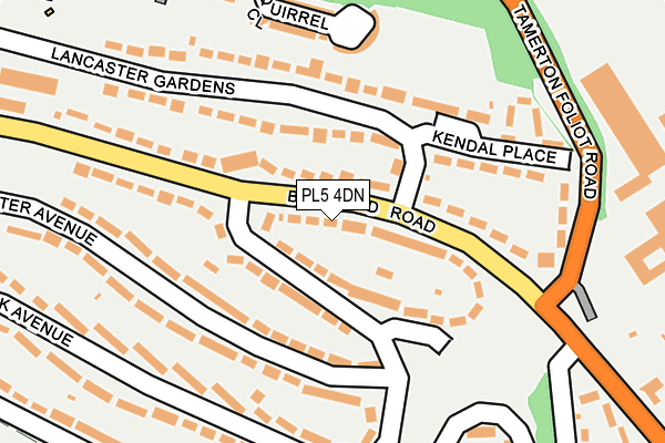 PL5 4DN map - OS OpenMap – Local (Ordnance Survey)