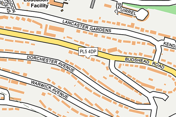 PL5 4DP map - OS OpenMap – Local (Ordnance Survey)