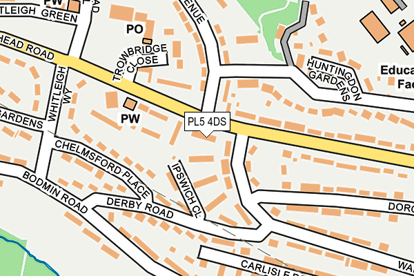 PL5 4DS map - OS OpenMap – Local (Ordnance Survey)
