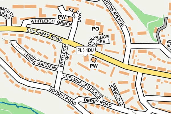 PL5 4DU map - OS OpenMap – Local (Ordnance Survey)