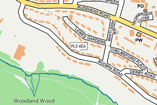 PL5 4EA map - OS OpenMap – Local (Ordnance Survey)