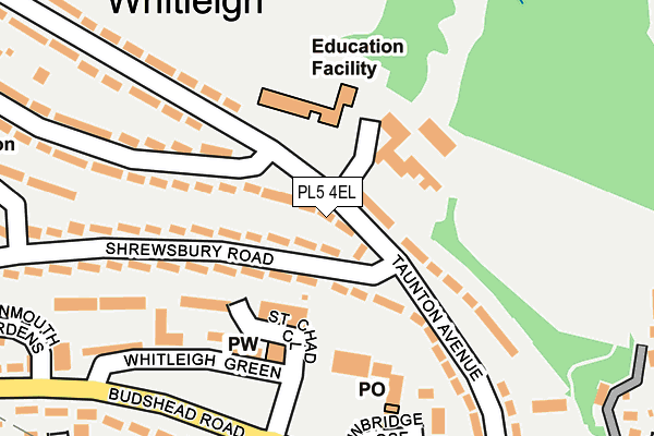 PL5 4EL map - OS OpenMap – Local (Ordnance Survey)