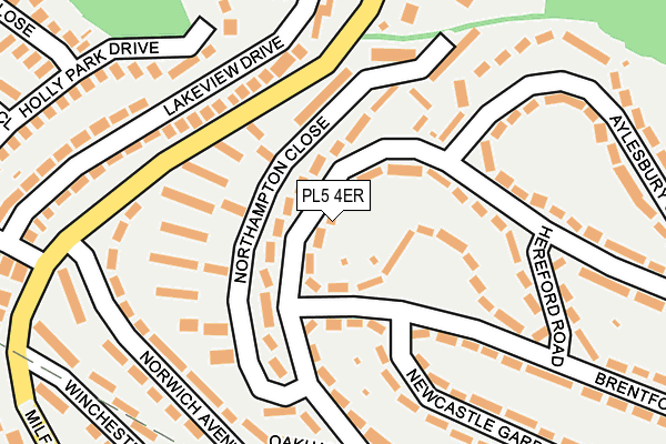 PL5 4ER map - OS OpenMap – Local (Ordnance Survey)