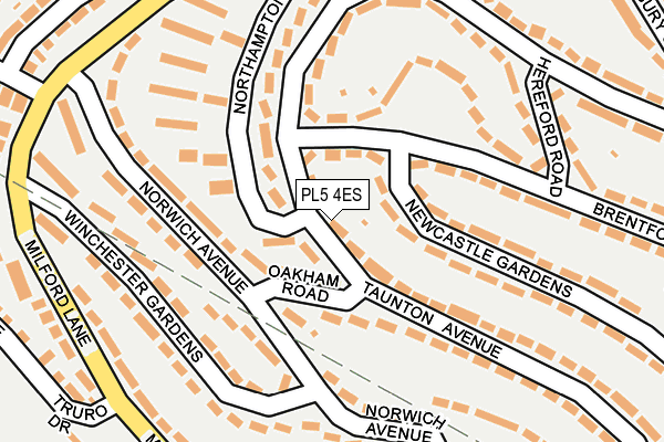PL5 4ES map - OS OpenMap – Local (Ordnance Survey)