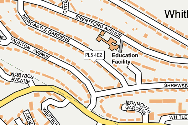 PL5 4EZ map - OS OpenMap – Local (Ordnance Survey)