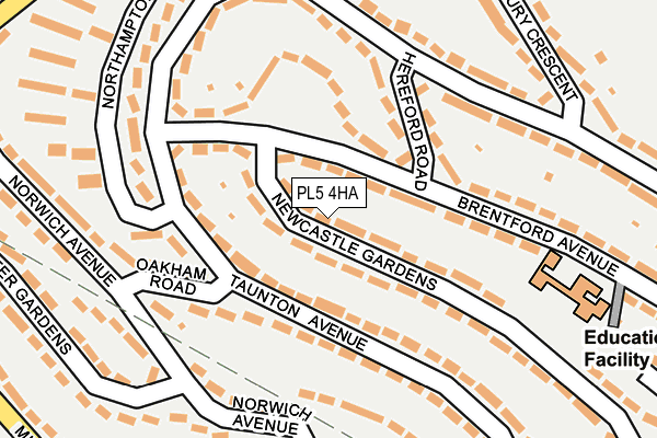 PL5 4HA map - OS OpenMap – Local (Ordnance Survey)