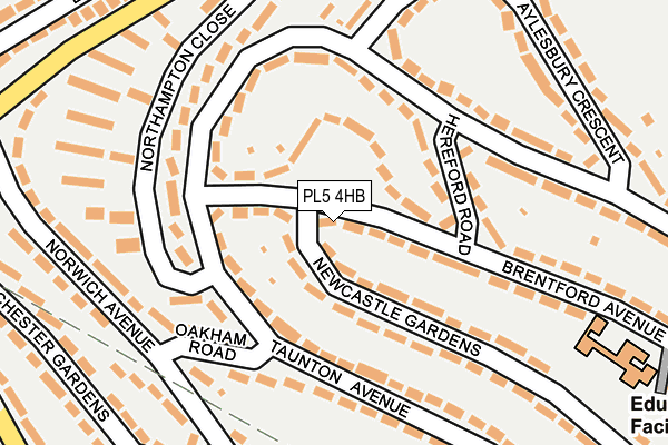 PL5 4HB map - OS OpenMap – Local (Ordnance Survey)