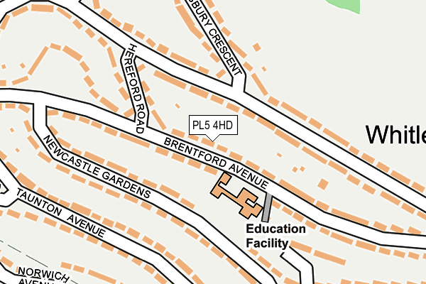 PL5 4HD map - OS OpenMap – Local (Ordnance Survey)
