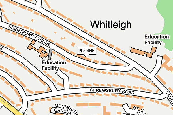 PL5 4HE map - OS OpenMap – Local (Ordnance Survey)