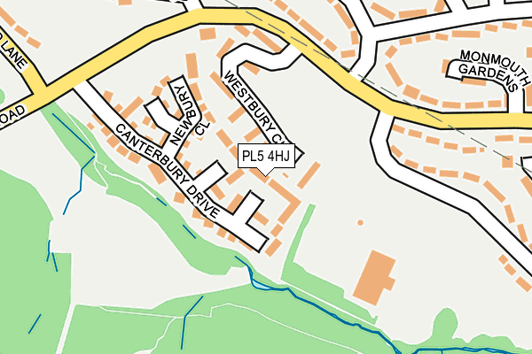 PL5 4HJ map - OS OpenMap – Local (Ordnance Survey)