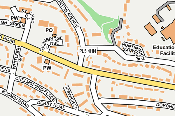 PL5 4HN map - OS OpenMap – Local (Ordnance Survey)
