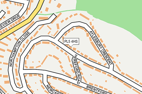 PL5 4HS map - OS OpenMap – Local (Ordnance Survey)