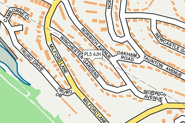 PL5 4JH map - OS OpenMap – Local (Ordnance Survey)