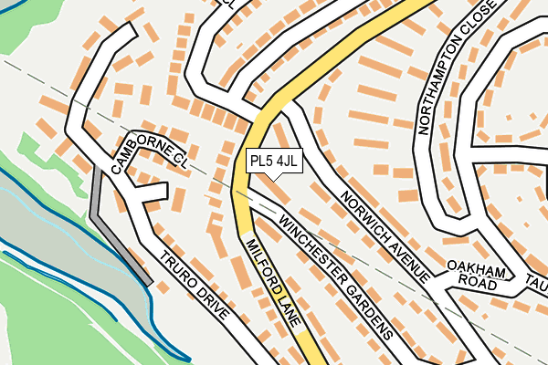 PL5 4JL map - OS OpenMap – Local (Ordnance Survey)