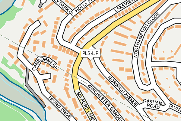 PL5 4JP map - OS OpenMap – Local (Ordnance Survey)