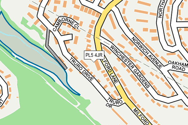 PL5 4JR map - OS OpenMap – Local (Ordnance Survey)