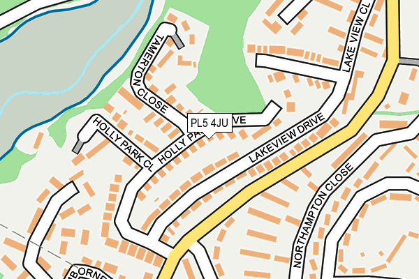 PL5 4JU map - OS OpenMap – Local (Ordnance Survey)