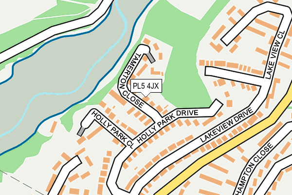 PL5 4JX map - OS OpenMap – Local (Ordnance Survey)