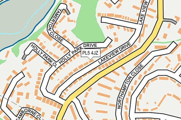 PL5 4JZ map - OS OpenMap – Local (Ordnance Survey)