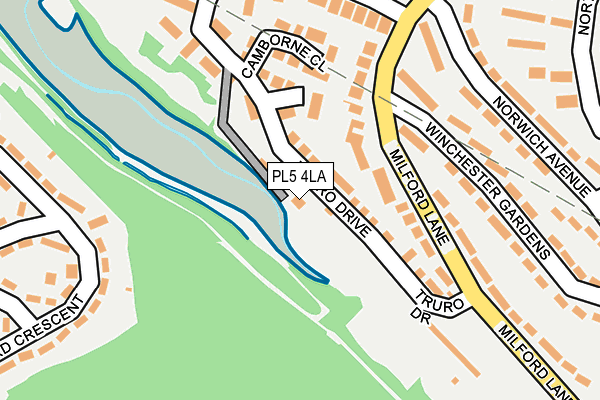 PL5 4LA map - OS OpenMap – Local (Ordnance Survey)